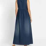 Ivy | Vintage Denim Maxi Dress