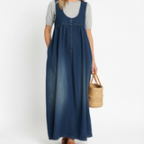 Ivy | Vintage Denim Maxi Dress