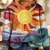 SOFIE | Retro Hoodie Featuring Sunray Design