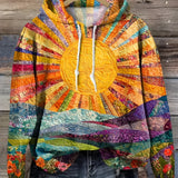 CLARA | Vibrant Sunrise Hoodie