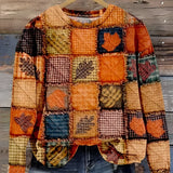 MARIE | Cozy Patchwork Knit Sweater