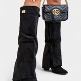 Raya Knee-High Boots with Block Heel