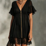 Anabelle - Black Mini Dress