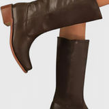 Timeless Style Insulated Leather Boots by Grace