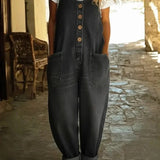 Chloe | Vintage-Wash Denim Jumpsuit