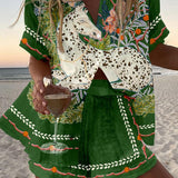 Marilyn | Equestrian Botanical Two-Piece Summer Set