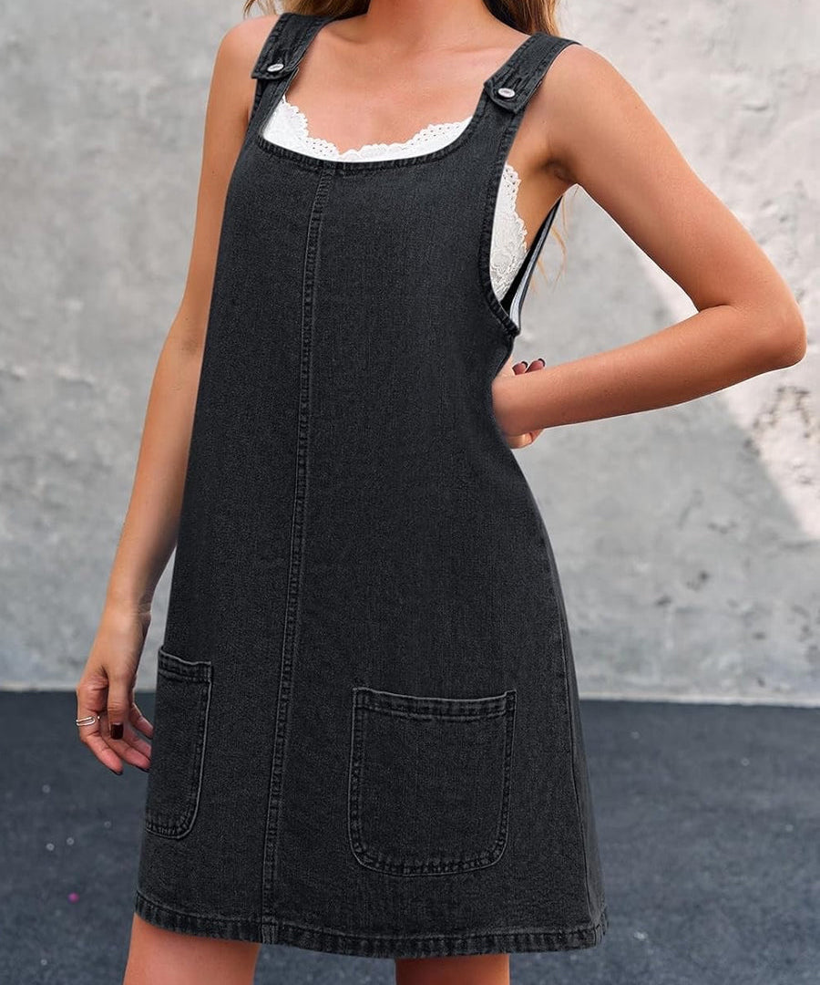 Iris | Casual Denim Strap Dress