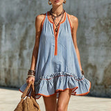 Sammy - Sleeveless Striped Mini Dress