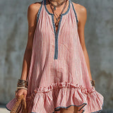 Sammy - Sleeveless Striped Mini Dress