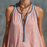 Sammy - Sleeveless Striped Mini Dress