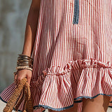 Sammy - Sleeveless Striped Mini Dress