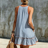 Sammy - Sleeveless Striped Mini Dress